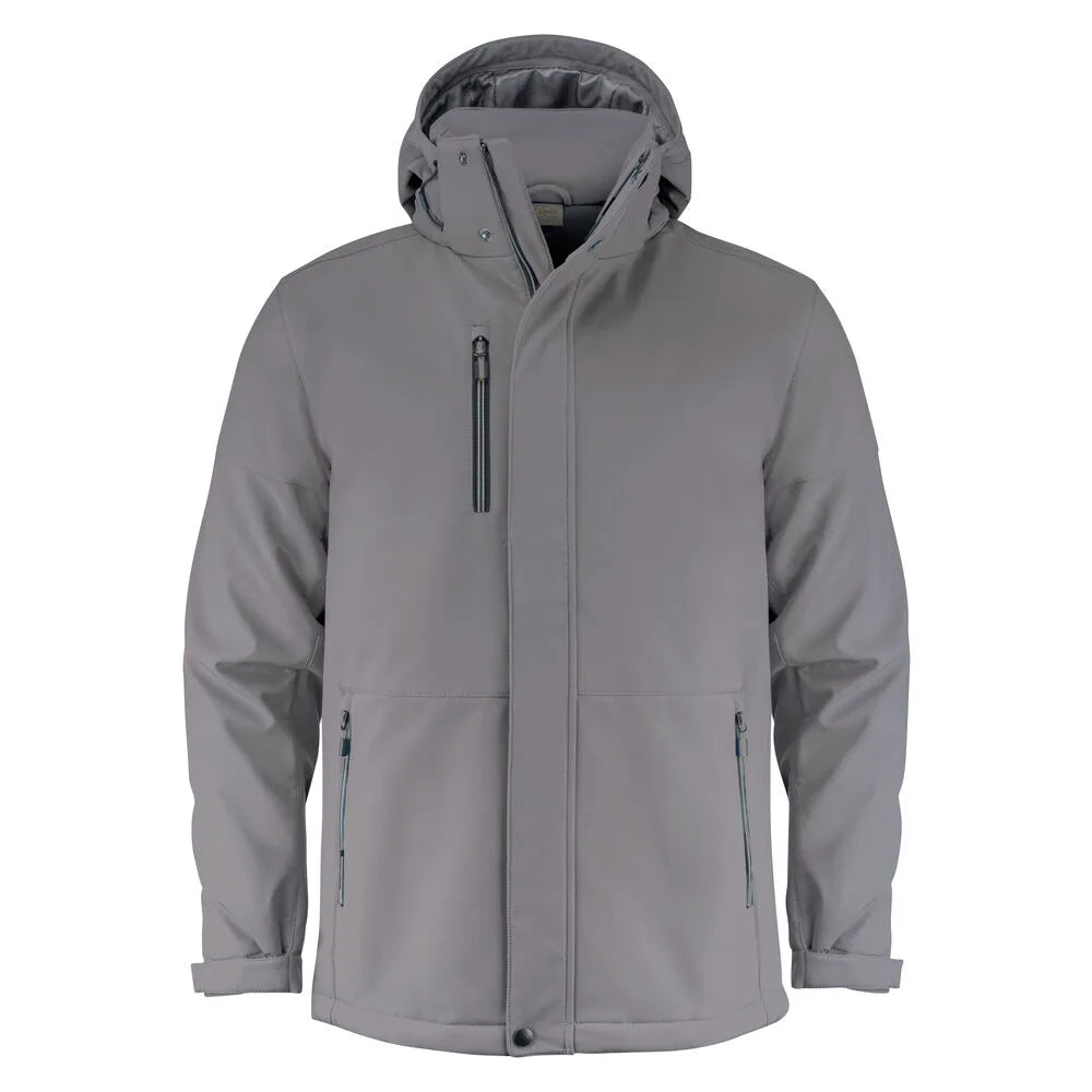 Printer Overlanding Softshell Jas Heren Staalgrijs