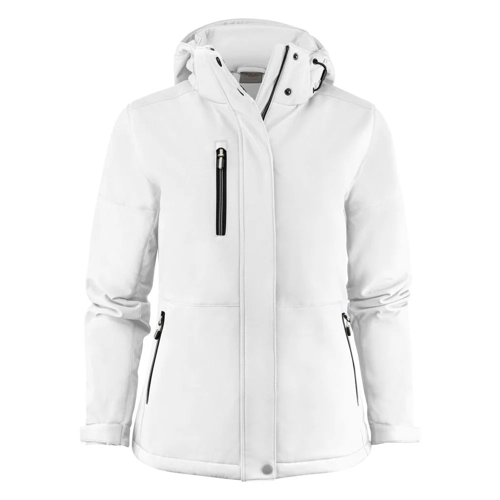 Printer Overlanding Softshell Jas Dames Wit