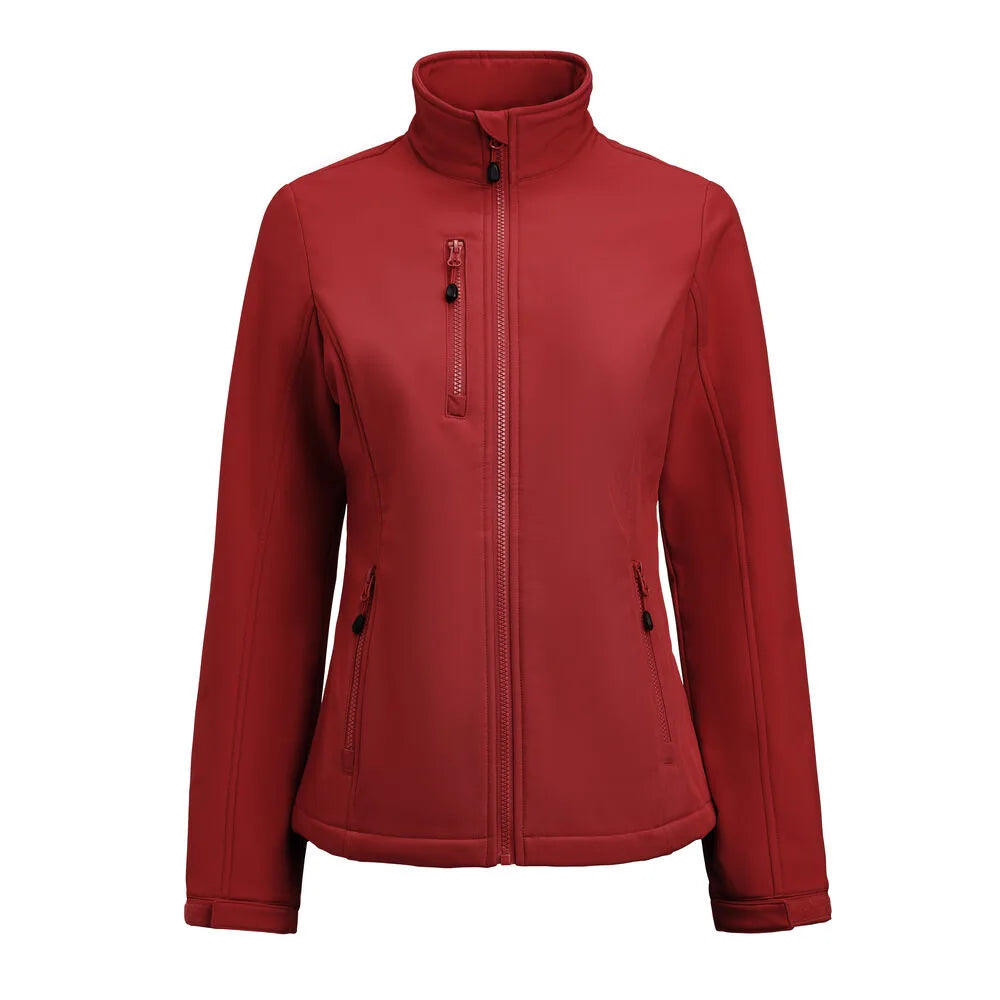 Printer Airwalk Softshell Jas Dames Rood