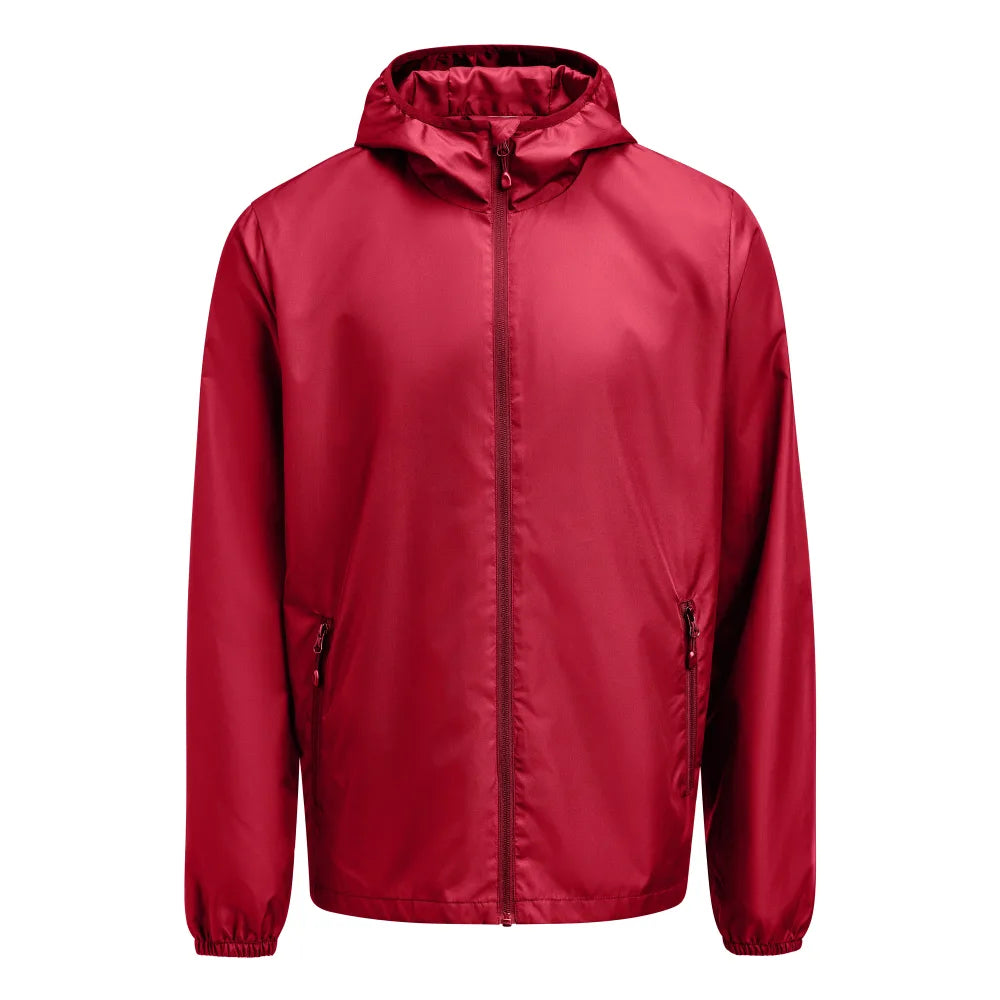 Printer Grab Windbreaker Heren Rood