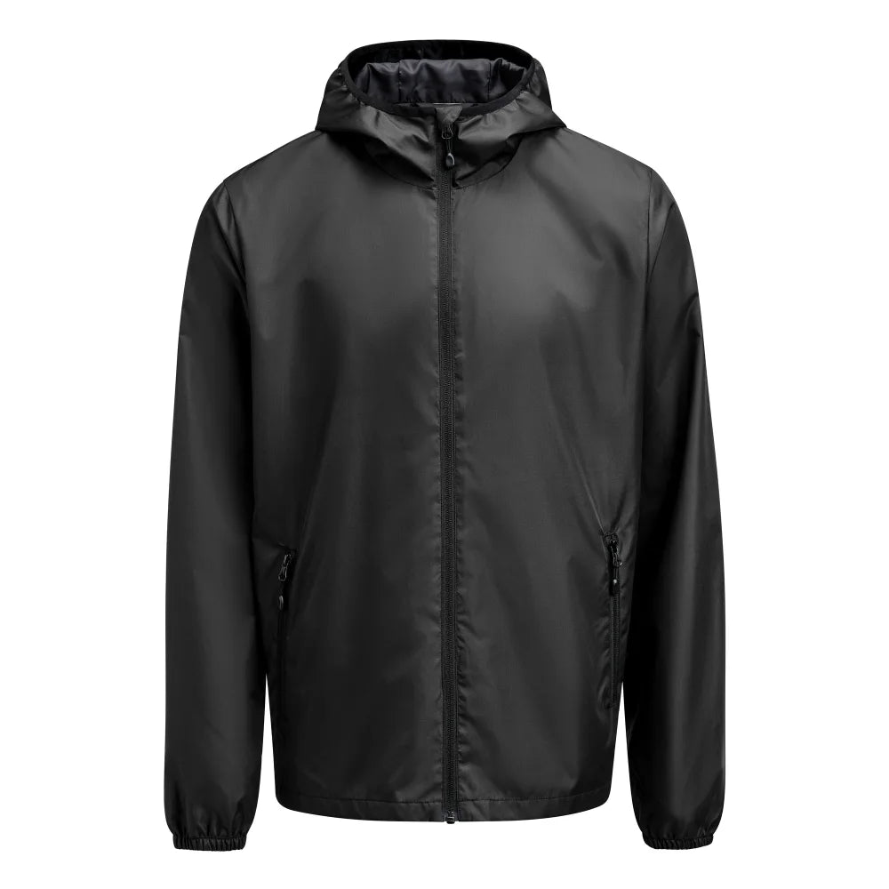 Printer Grab Windbreaker Heren Zwart