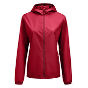 Printer Grab Windbreaker Dames Rood