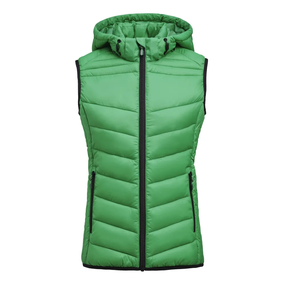 Printer Base Bodywarmer Dames Frisgroen