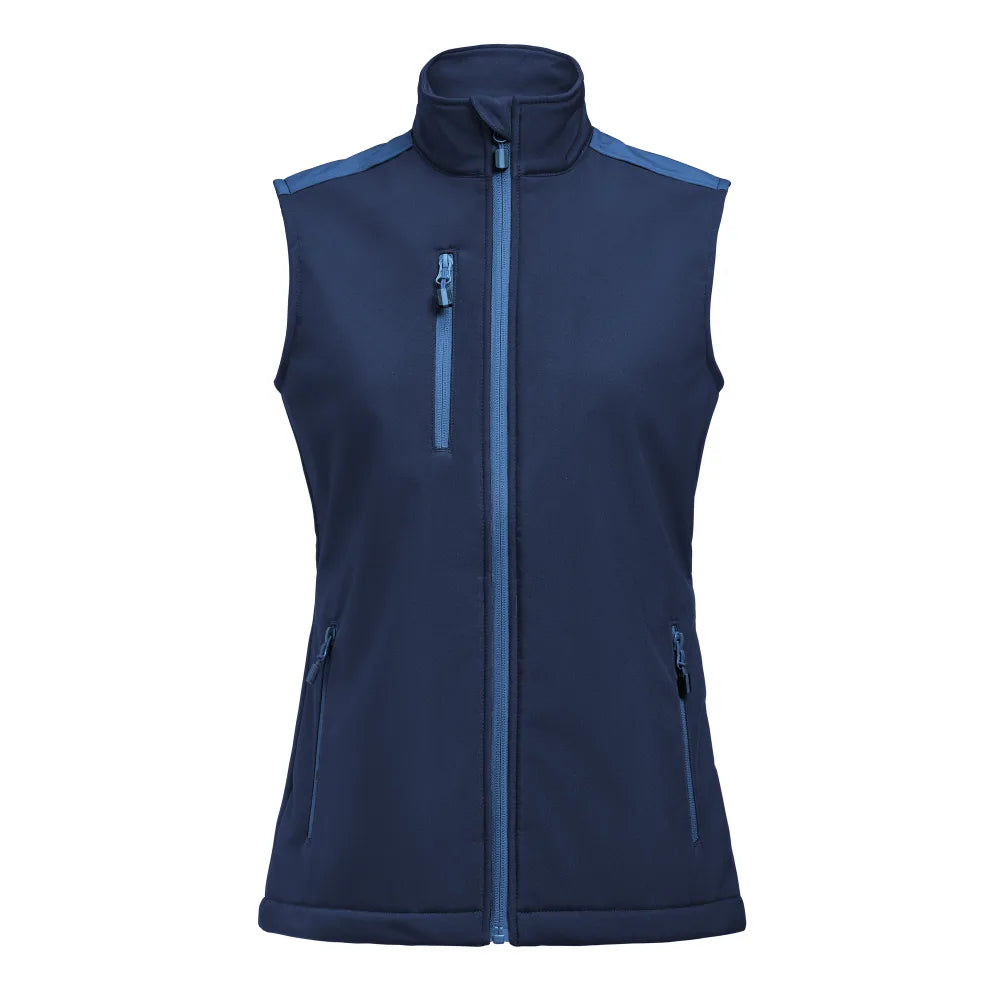 Printer Prime Softshell Bodywarmer Dames Marine Kobalt