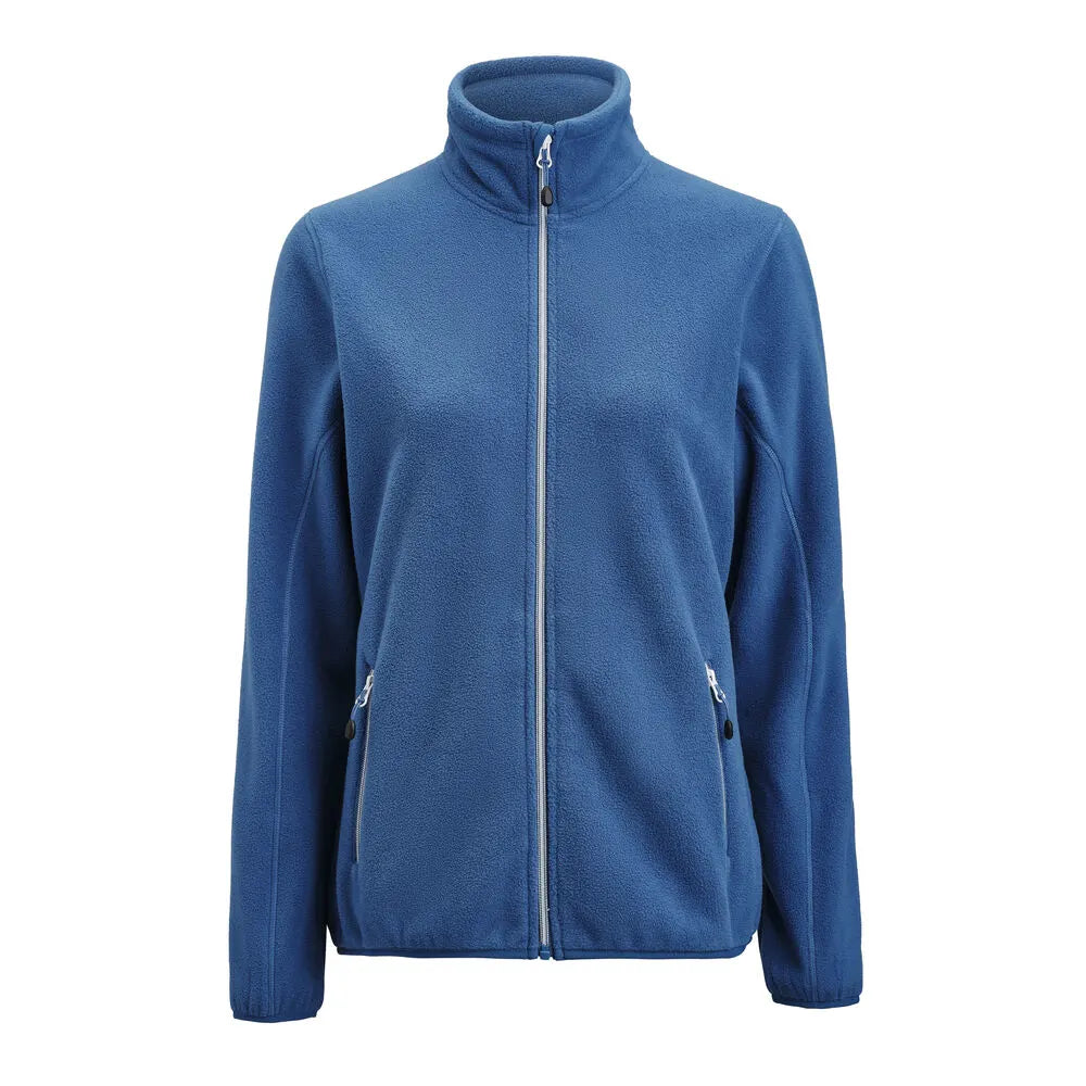 Printer Rocket Fleece Jas Dames Helder Blauw