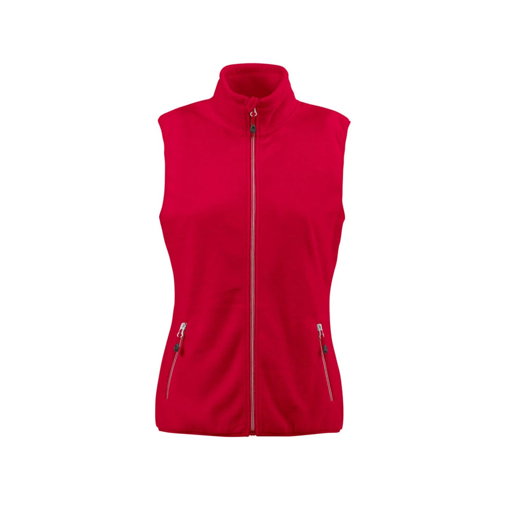 Printer Sideflip Bodywarmer Dames Rood