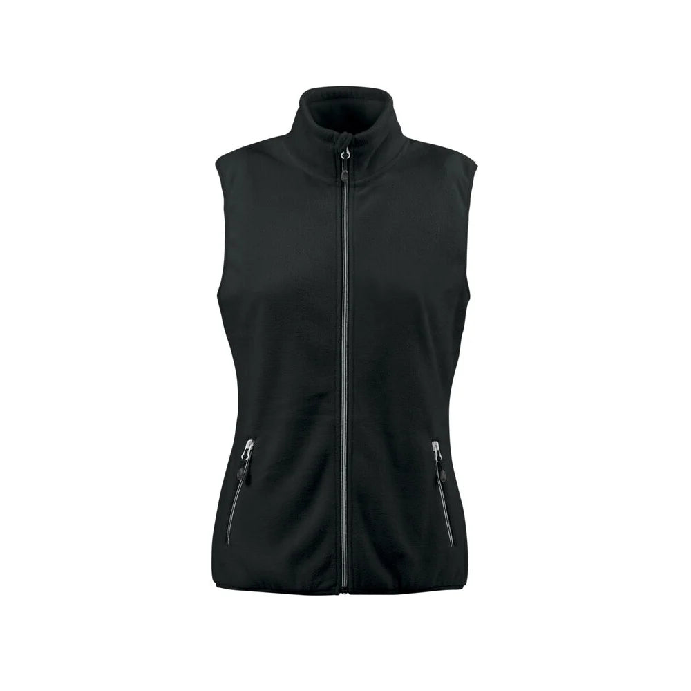 Printer Sideflip Bodywarmer Dames Zwart