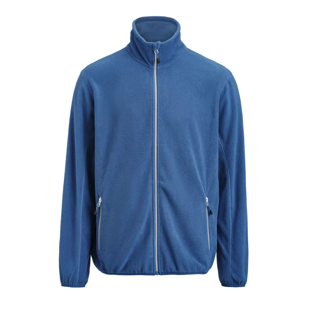 Printer Twohand Fleece Jas Heren Helder Blauw