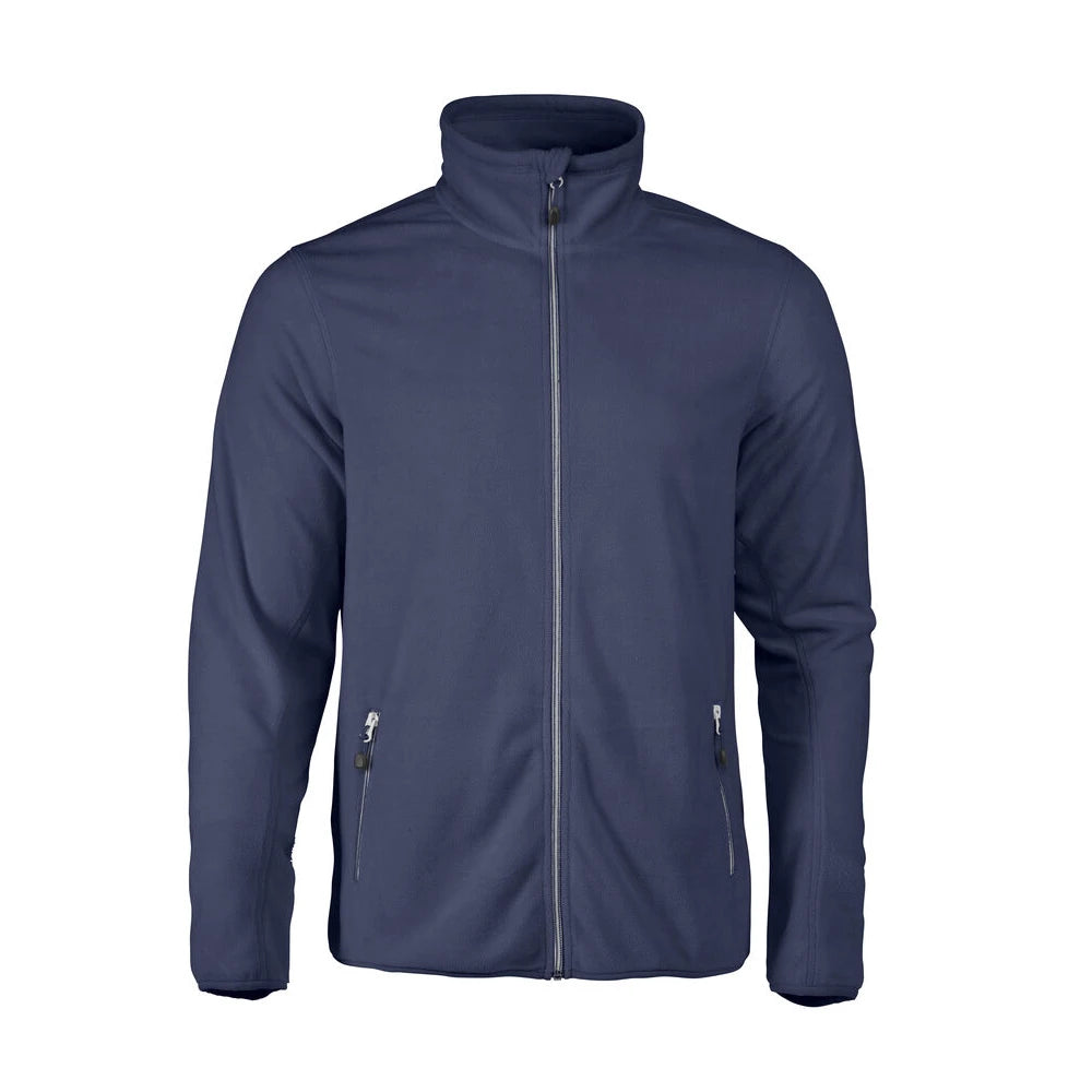 Printer Twohand Fleece Jas Heren Marine