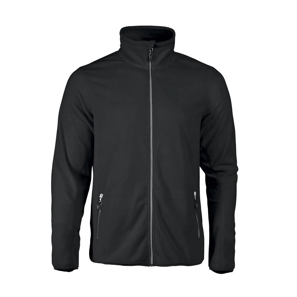 Printer Twohand Fleece Jas Heren Zwart