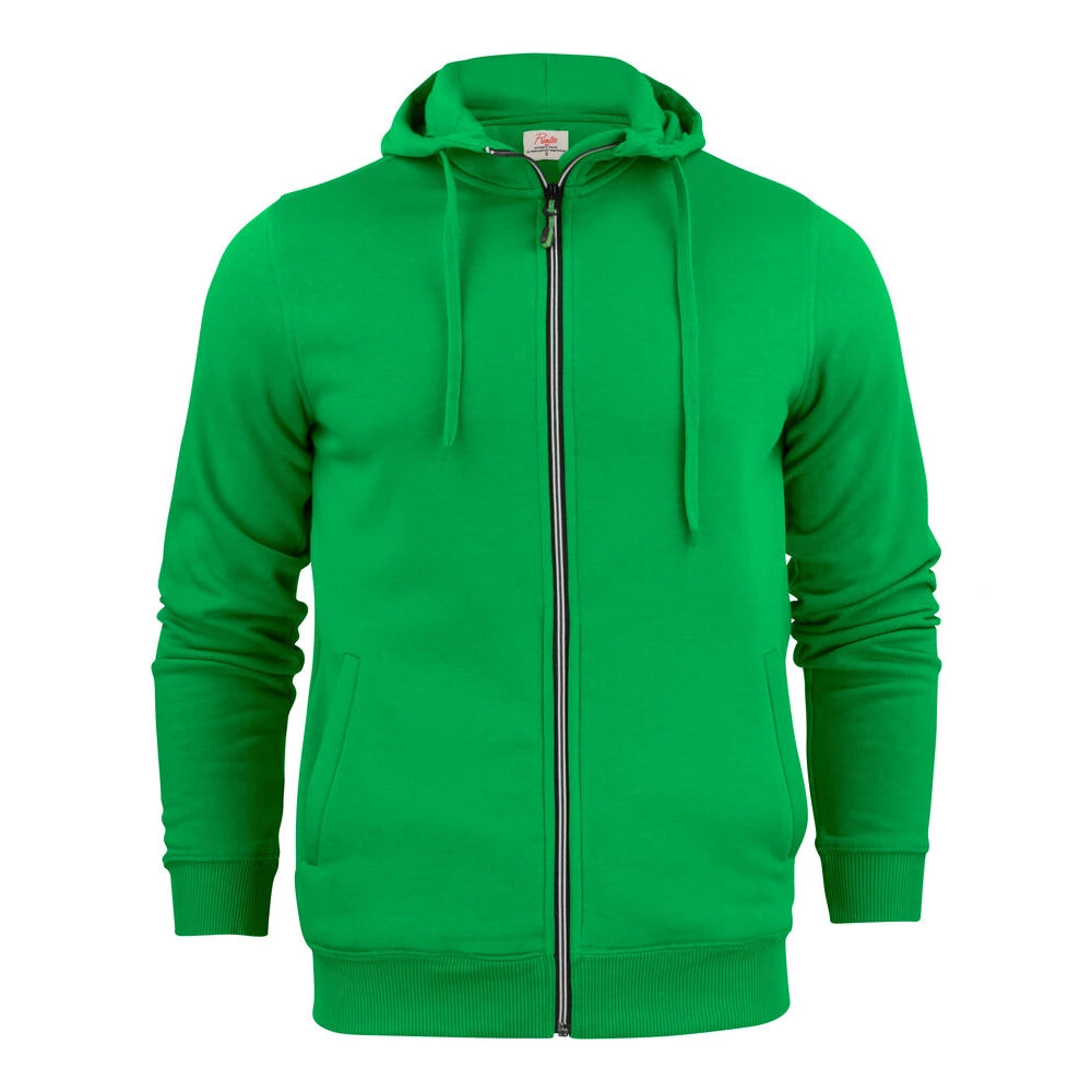 Printer Overhead Sweater Volledige Rits Heren Frisgroen