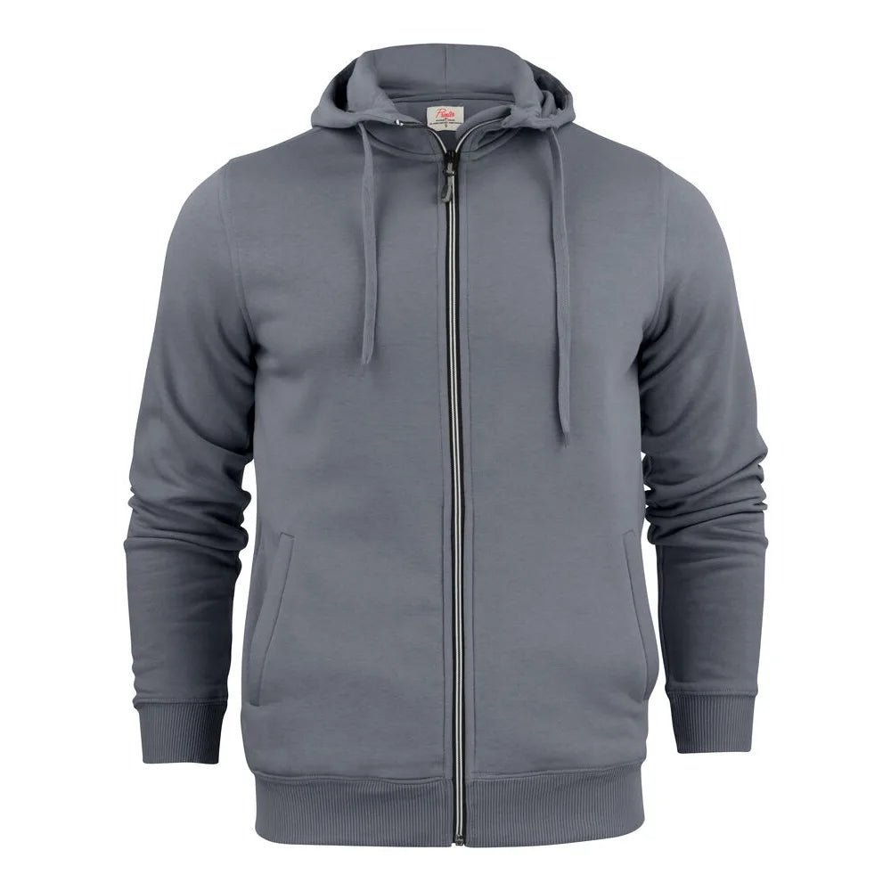 Printer Overhead Sweater Volledige Rits Heren Staalgrijs