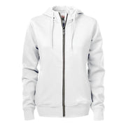 Printer Overhead Sweater Volledige Rits Dames Wit