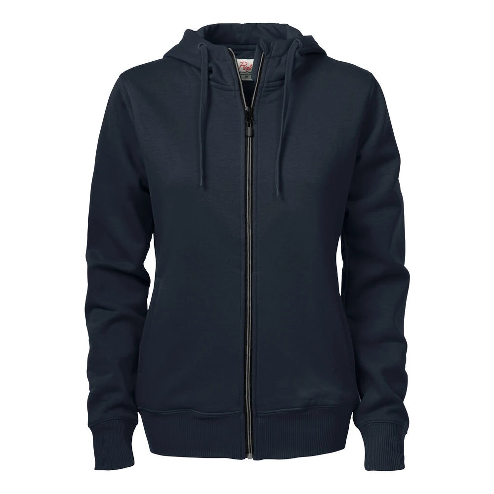 Printer Overhead Sweater Volledige Rits Dames Donker Marine