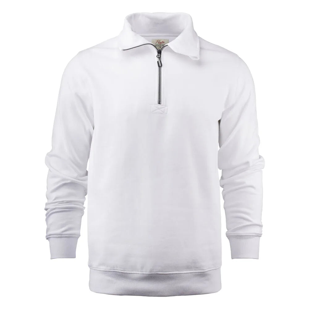Printer Rounders Rsx Sweater Halve Rits Unisex Wit