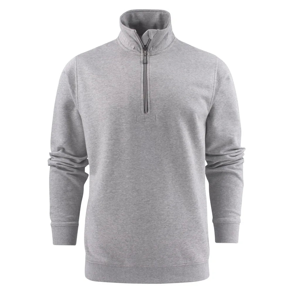 Printer Rounders Rsx Sweater Halve Rits Unisex Grijs Mêlée