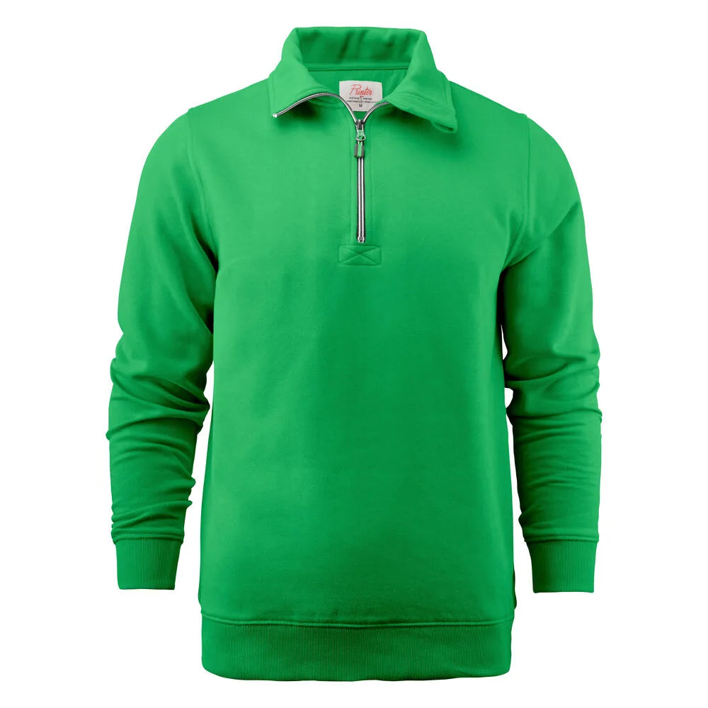 Printer Rounders Rsx Sweater Halve Rits Unisex Frisgroen