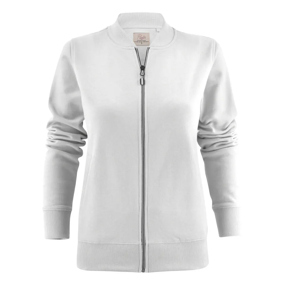Printer Javelin Sweater Volledige Rits Dames Wit