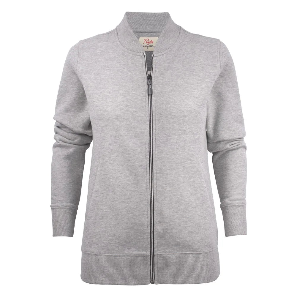 Printer Javelin Sweater Volledige Rits Dames Grijs Mêlée