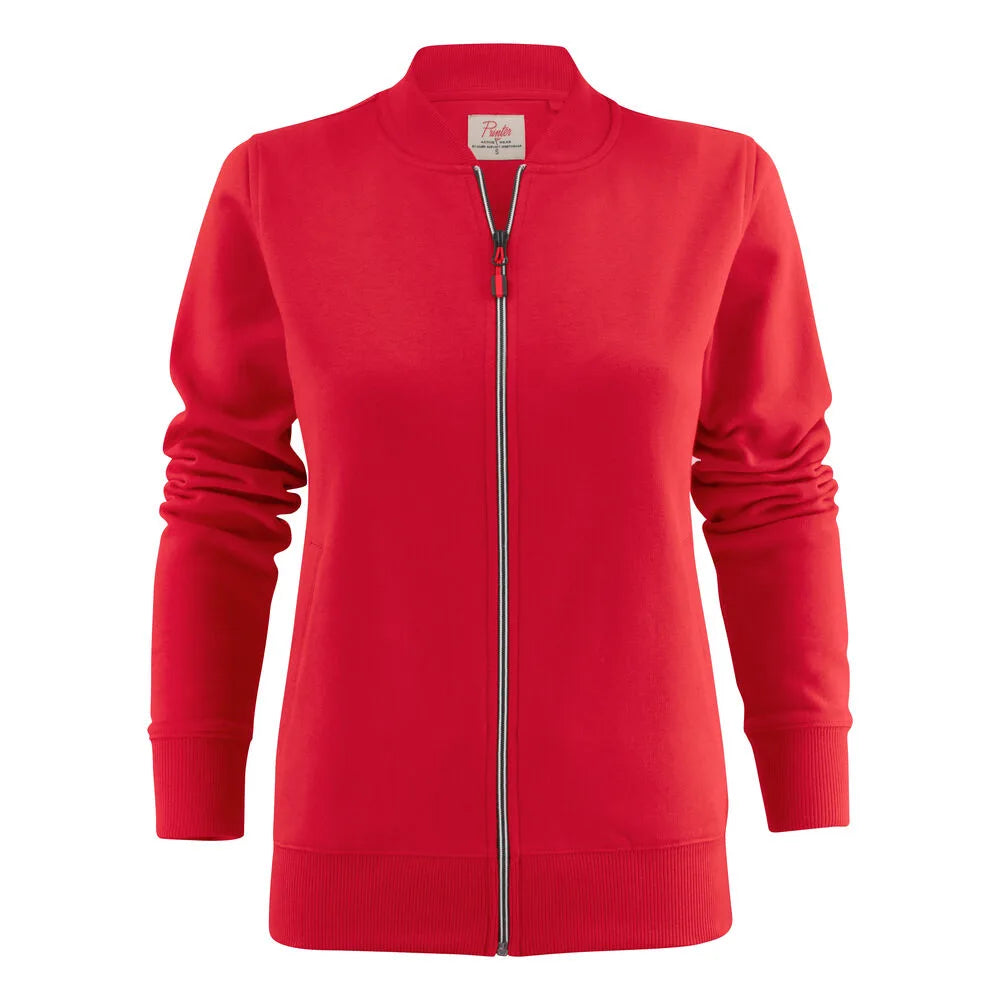 Printer Javelin Sweater Volledige Rits Dames Rood