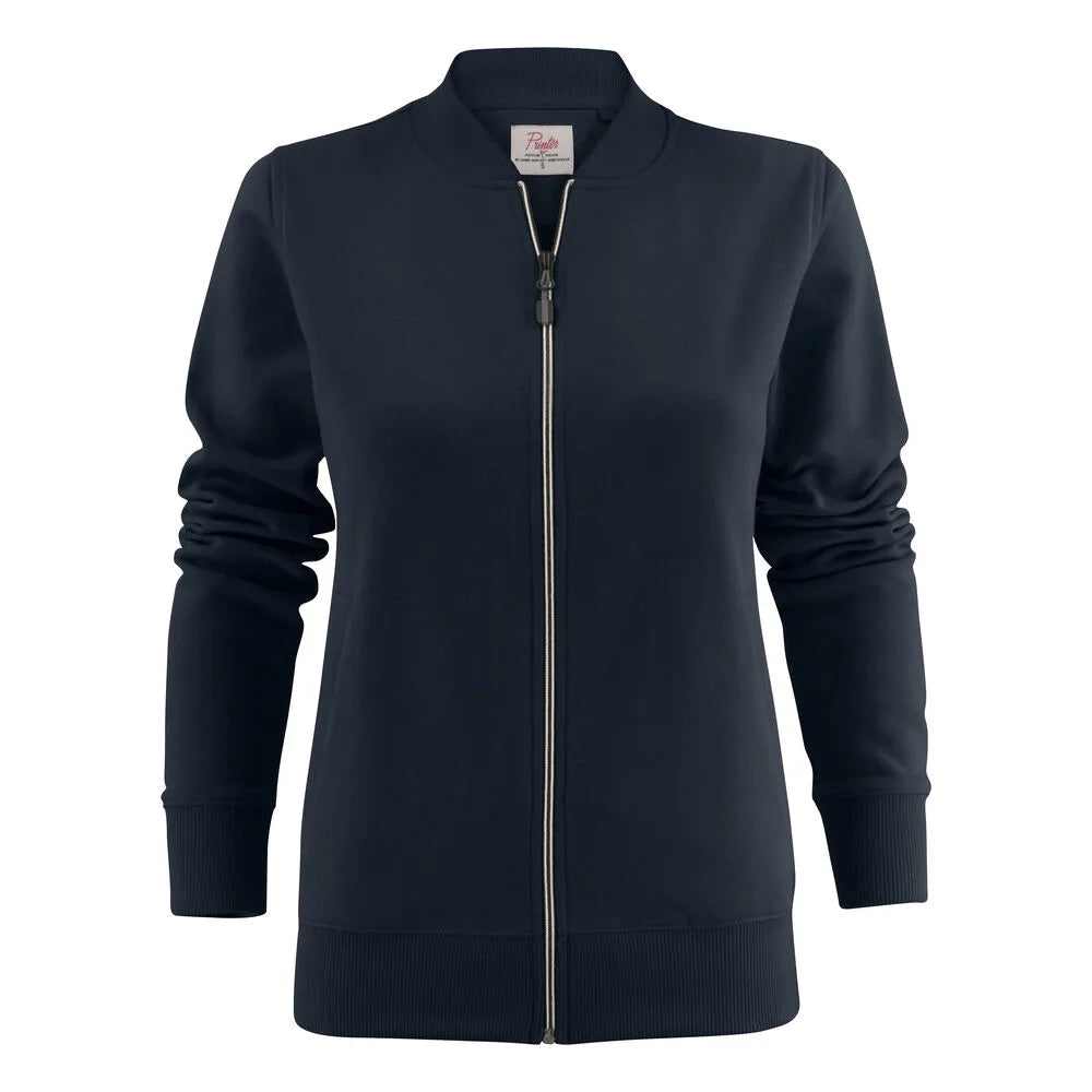 Printer Javelin Sweater Volledige Rits Dames Donker Marine