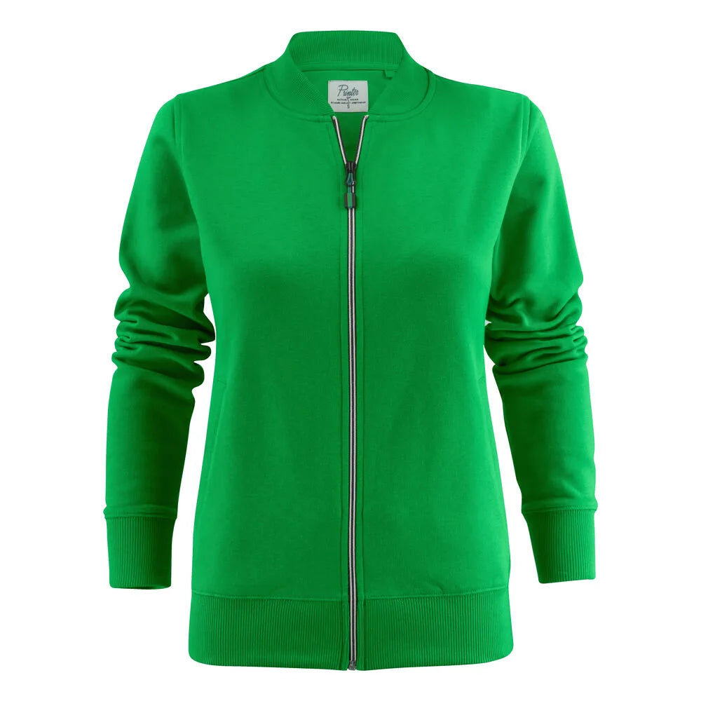 Printer Javelin Sweater Volledige Rits Dames Frisgroen