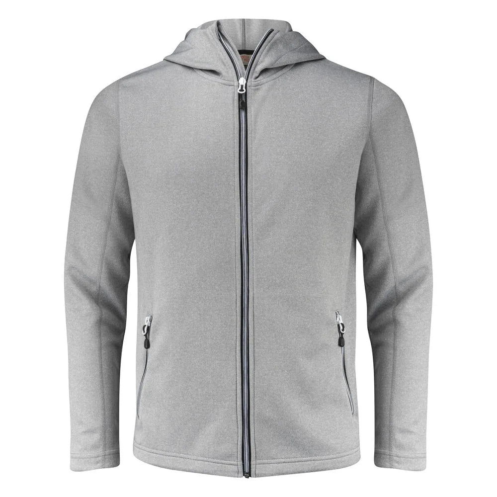 Printer Layback Hoodie Heren Grijs Mêlée