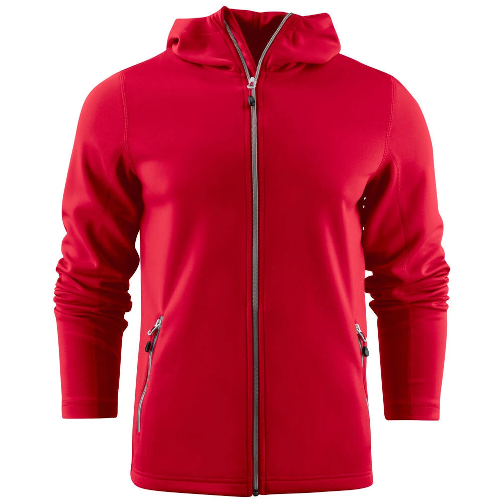 Printer Layback Hoodie Heren Rood