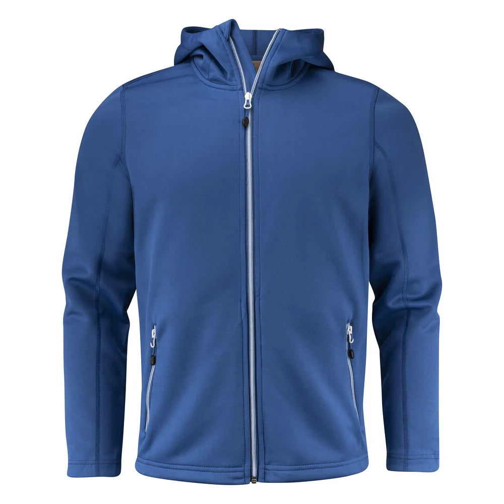Printer Layback Hoodie Heren Helder Blauw