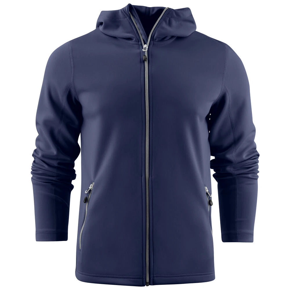 Printer Layback Hoodie Heren Marine