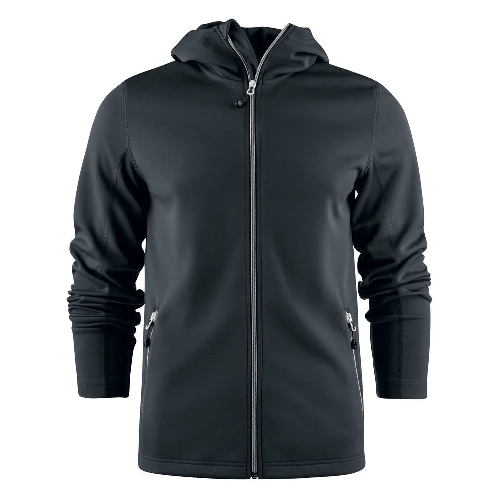 Printer Layback Hoodie Heren Zwart