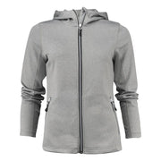 Printer Layback Hoodie Dames Grijs Mêlée