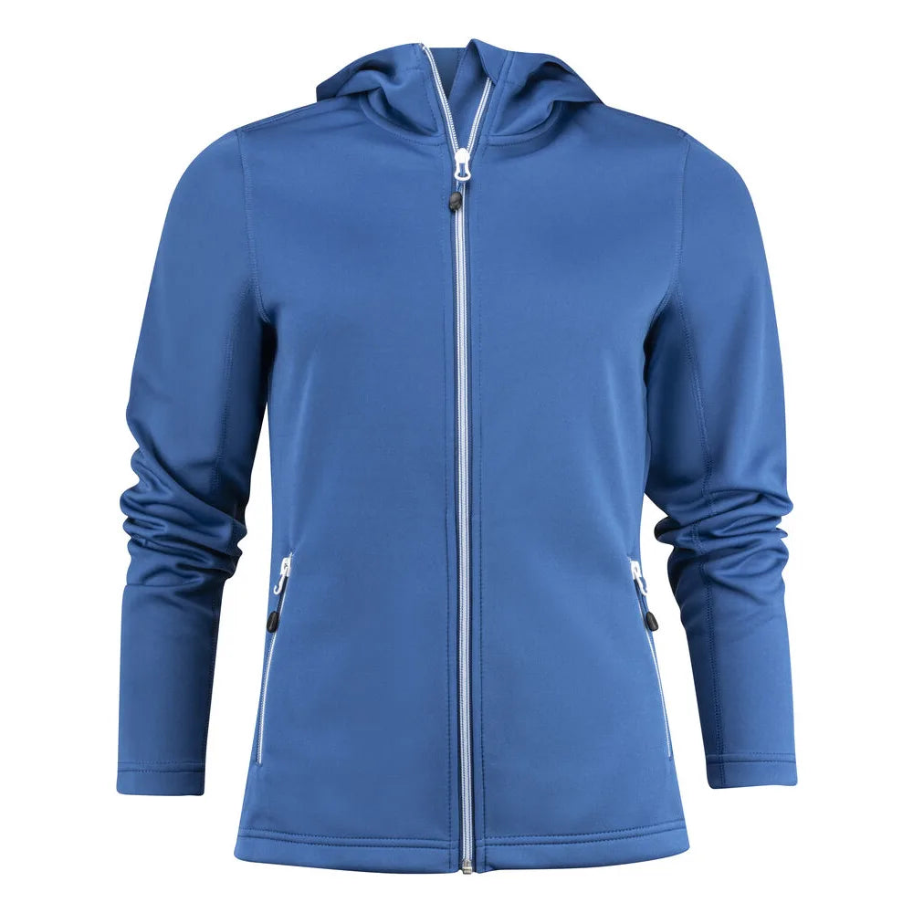 Printer Layback Hoodie Dames Helder Blauw