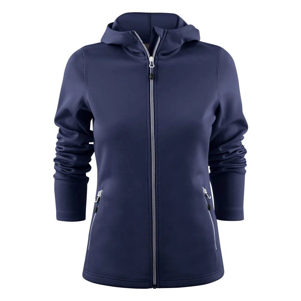 Printer Layback Hoodie Dames Marine