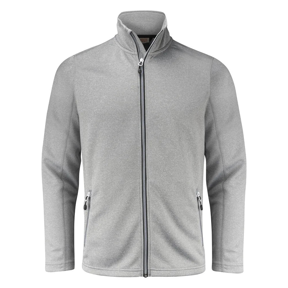 Printer Powerslide Sweater Volledige Rits Heren Grijs Mêlée
