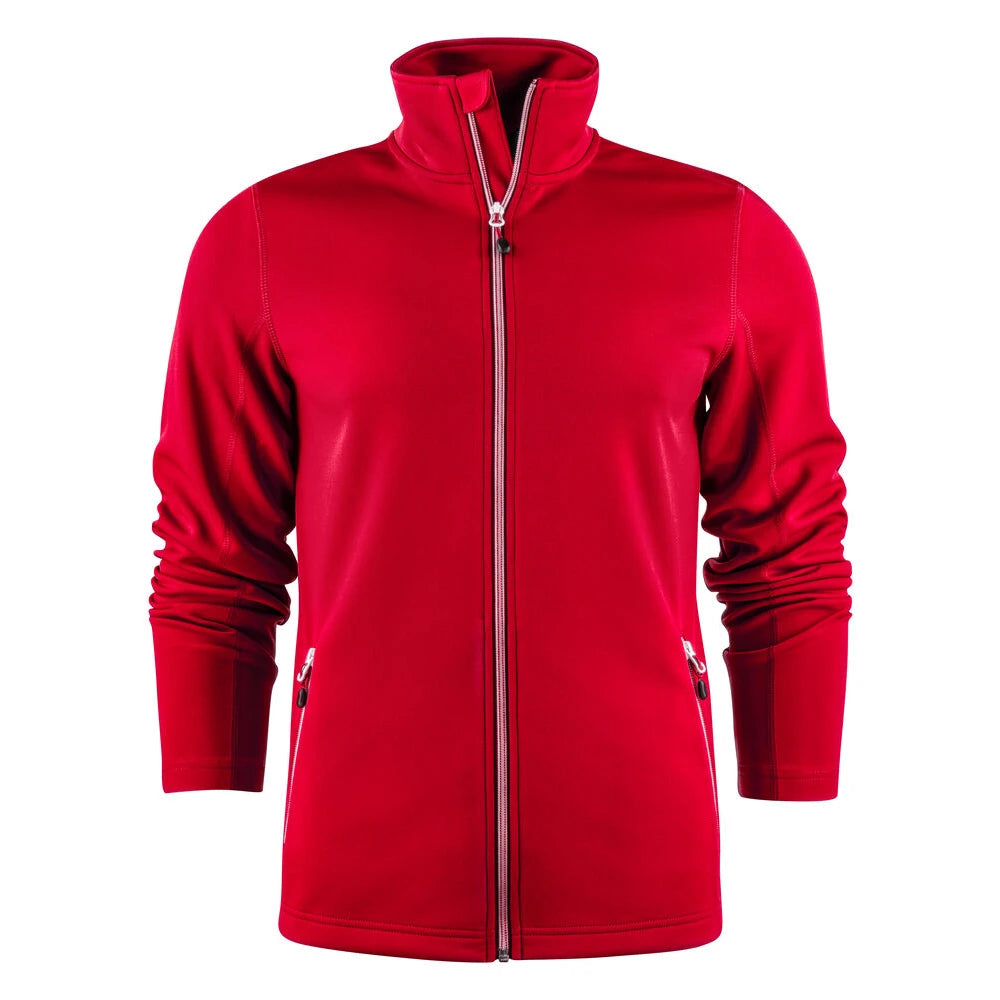 Printer Powerslide Sweater Volledige Rits Heren Rood