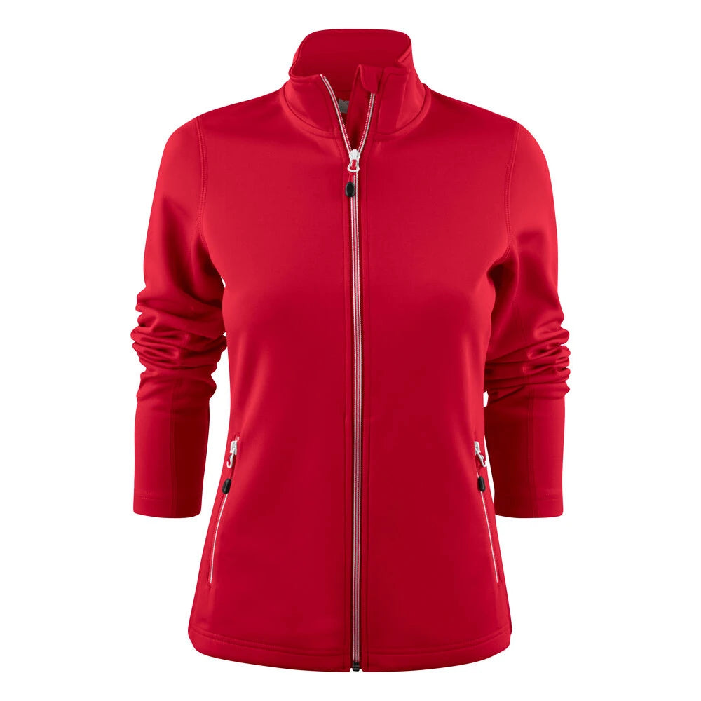Printer Powerslide Sweater Volledige Rits Dames Rood