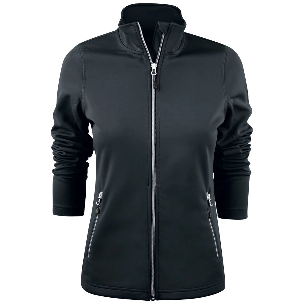 Printer Powerslide Sweater Volledige Rits Dames Zwart