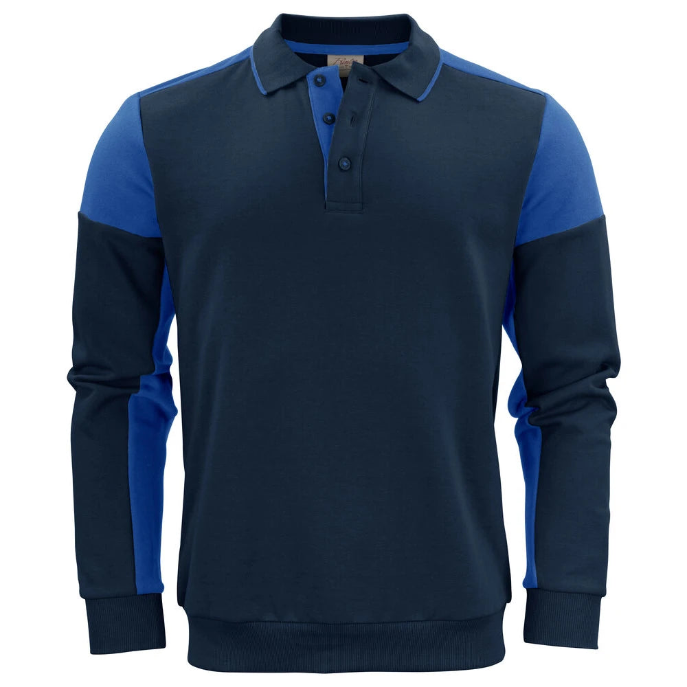 Printer Prime Polosweater Unisex Marine Kobalt