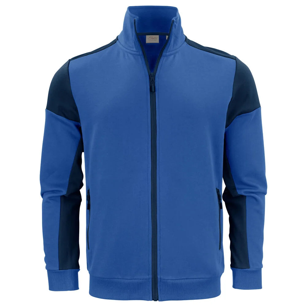 Printer Prime Sweater Volledige Rits Heren Kobalt Marine