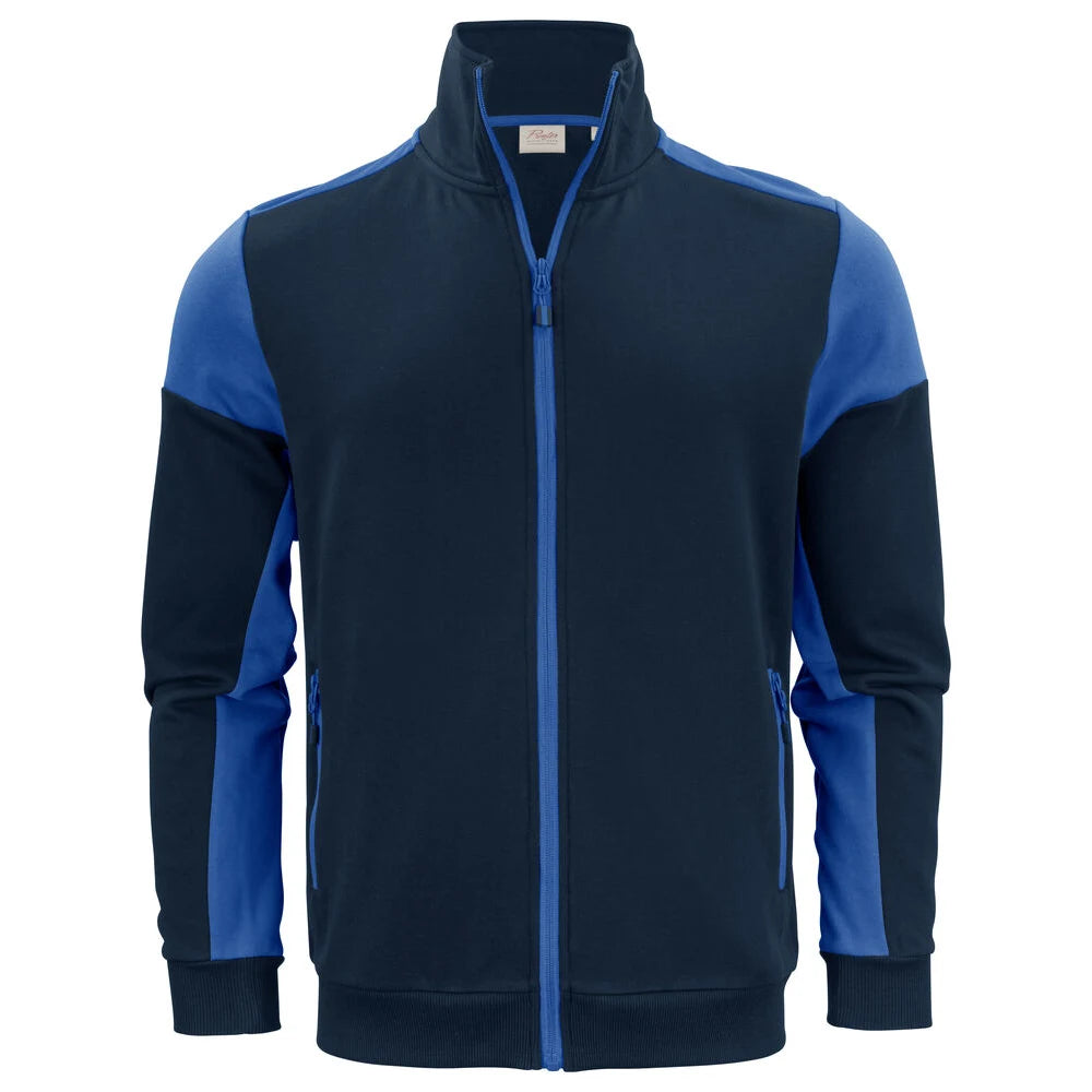 Printer Prime Sweater Volledige Rits Heren Marine Kobalt