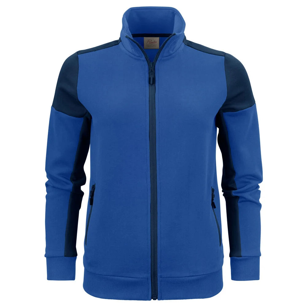 Printer Prime Sweater Volledige Rits Dames Kobalt Marine