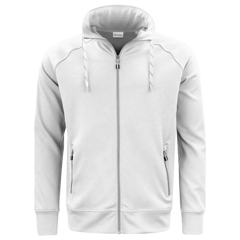 Printer Jog Rsx Sweater Volledige Rits Heren Wit