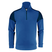 Printer Prime Sweater Halve Rits Unisex Kobalt Marine