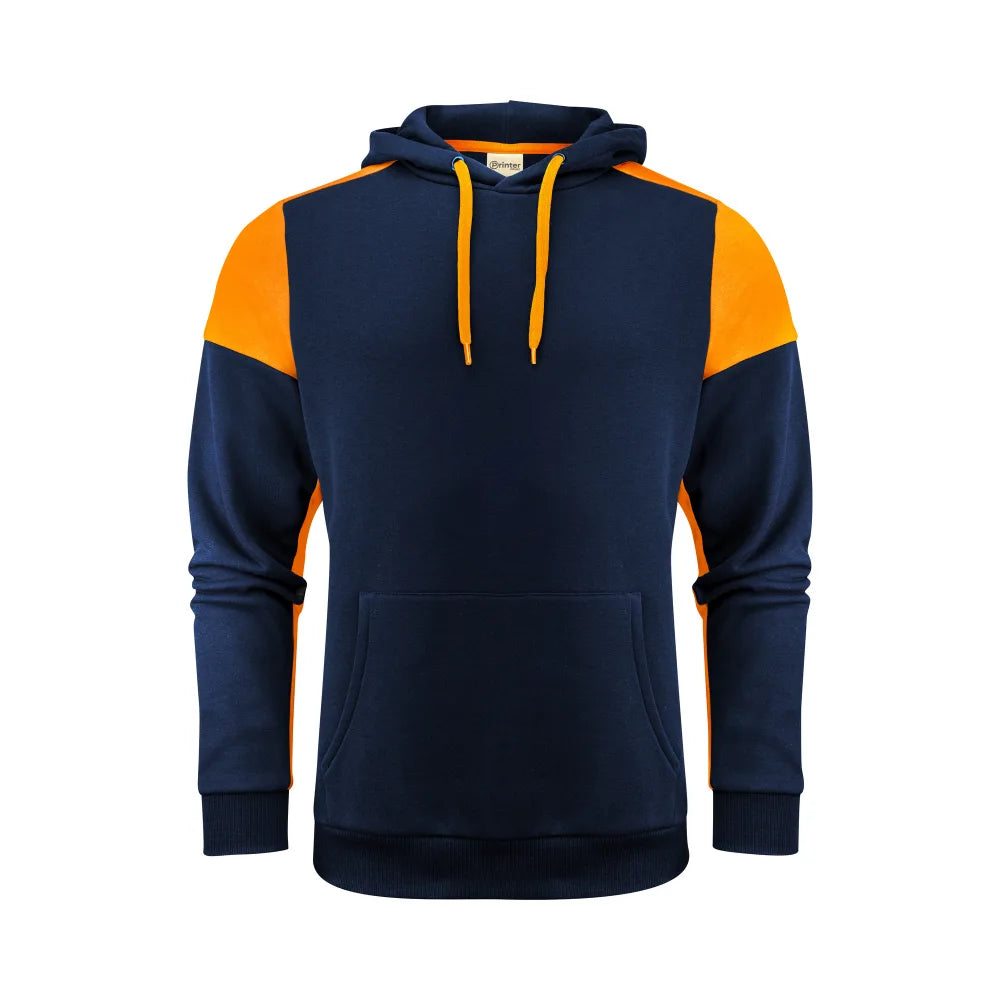 Printer Prime Hoodie Unisex Marine Neonoranje