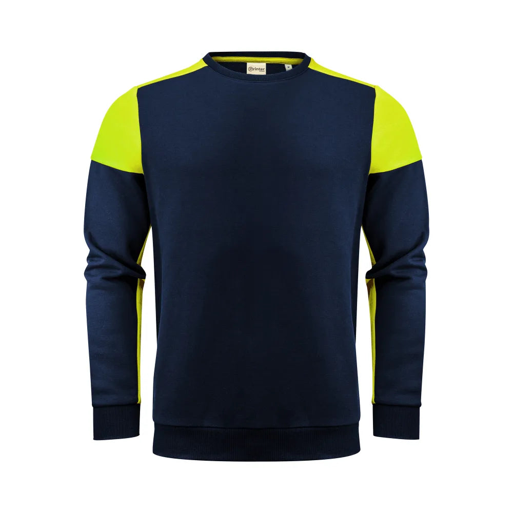 Printer Prime Crewneck Sweater Unisex Marine Neongeel