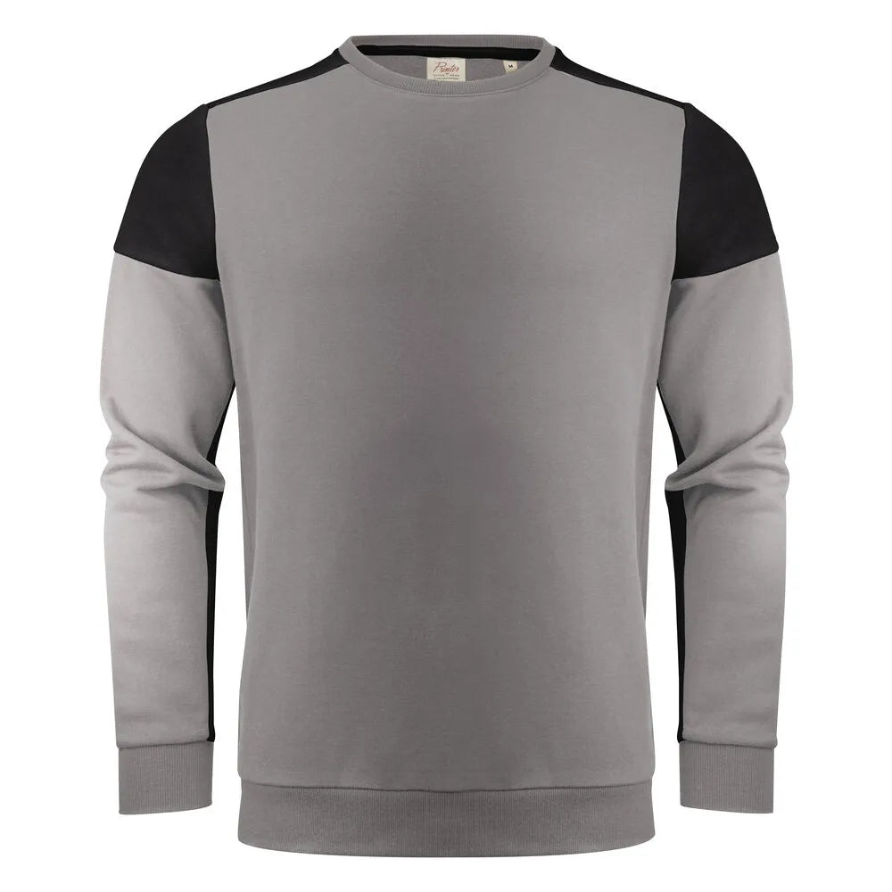 Printer Prime Crewneck Sweater Unisex Staalgrijs Zwart