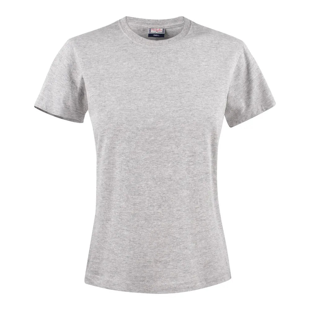Printer Heavy T T-Shirt Dames Grijs Mêlée