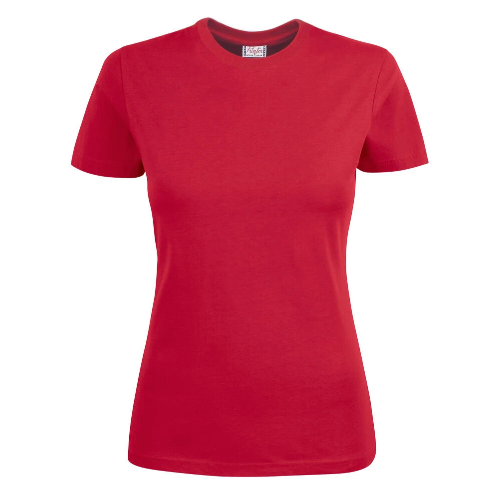 Printer Heavy T T-Shirt Dames Rood