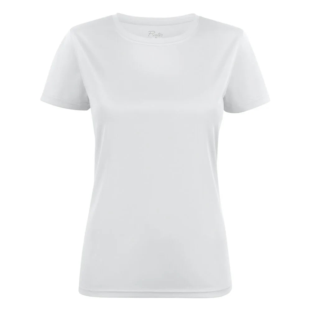 Printer Run T-Shirt Dames Wit